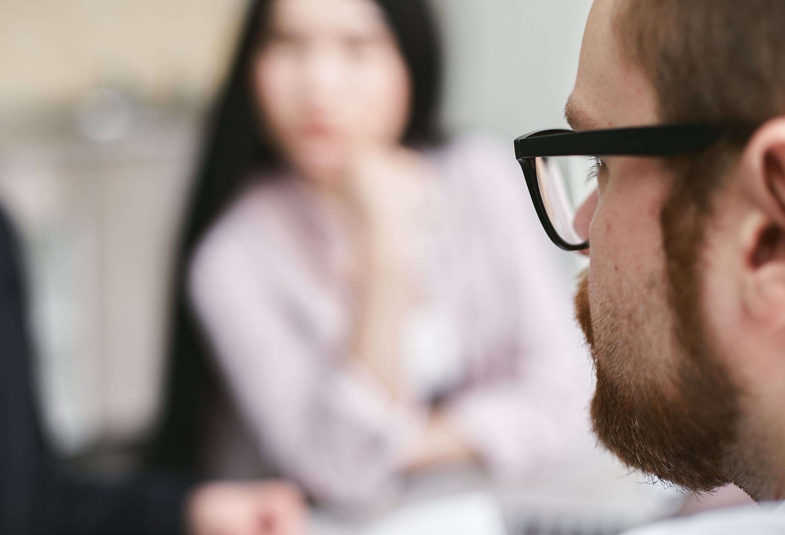 Psychologist meeting with a client, court-ordered evaluations